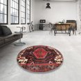 thumbnail image 4 of Ahgly Company Machine Washable Indoor Rectangle Traditional Tomato Red Area Rugs, 6' x 9', 4 of 7