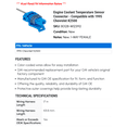 Engine Coolant Temperature Sensor Connector - Compatible with 1995 ...