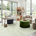 thumbnail image 3 of Moynesa 8'x10' Abstract Area Rugs for Living Room, Ultra-Thin Soft Washable Rug Non-Slip Rainbow Modern Bedroom Rug Large Accent Carpet for Dining Room Office, Green, 3 of 10