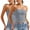 Light Blue, variant on AKOEE 2 Pack Tube Tops for Women Undershirts Soft Stretch Cotton Strapless Off Shoulder Cropped Tee Blouses (XL, White+Black)