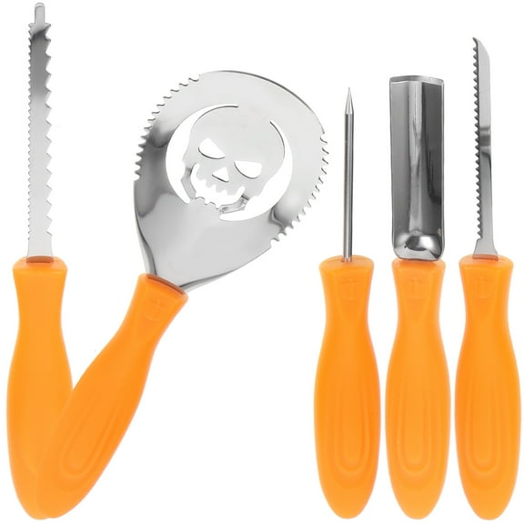 UNOMOR Stainless Steel Pumpkin Carving Tools 5pc Kit Graving Tools For  Perfect Carving Set