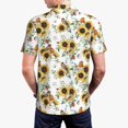 thumbnail image 6 of Salouo Sunflowers Leaves And Birds for Men's Short Sleeve Polo Shirts,Polo Shirts for Men Performance Short Sleeve Golf Shirt Athletic Casual Collared T-Shirt-XX-Large, 6 of 8