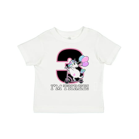 

Inktastic Third Birthday Unicorn Girls Gift Toddler Toddler Girl T-Shirt