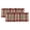 Red, variant on 2 Pack Valances for Windows, Tartan Plaid Window Valances for Living Room/Bedroom/Bathroom, Orange Red Autumn Gingham Vintage Check Light Filtering Kitchen Curtain Valance 42"W x18" L