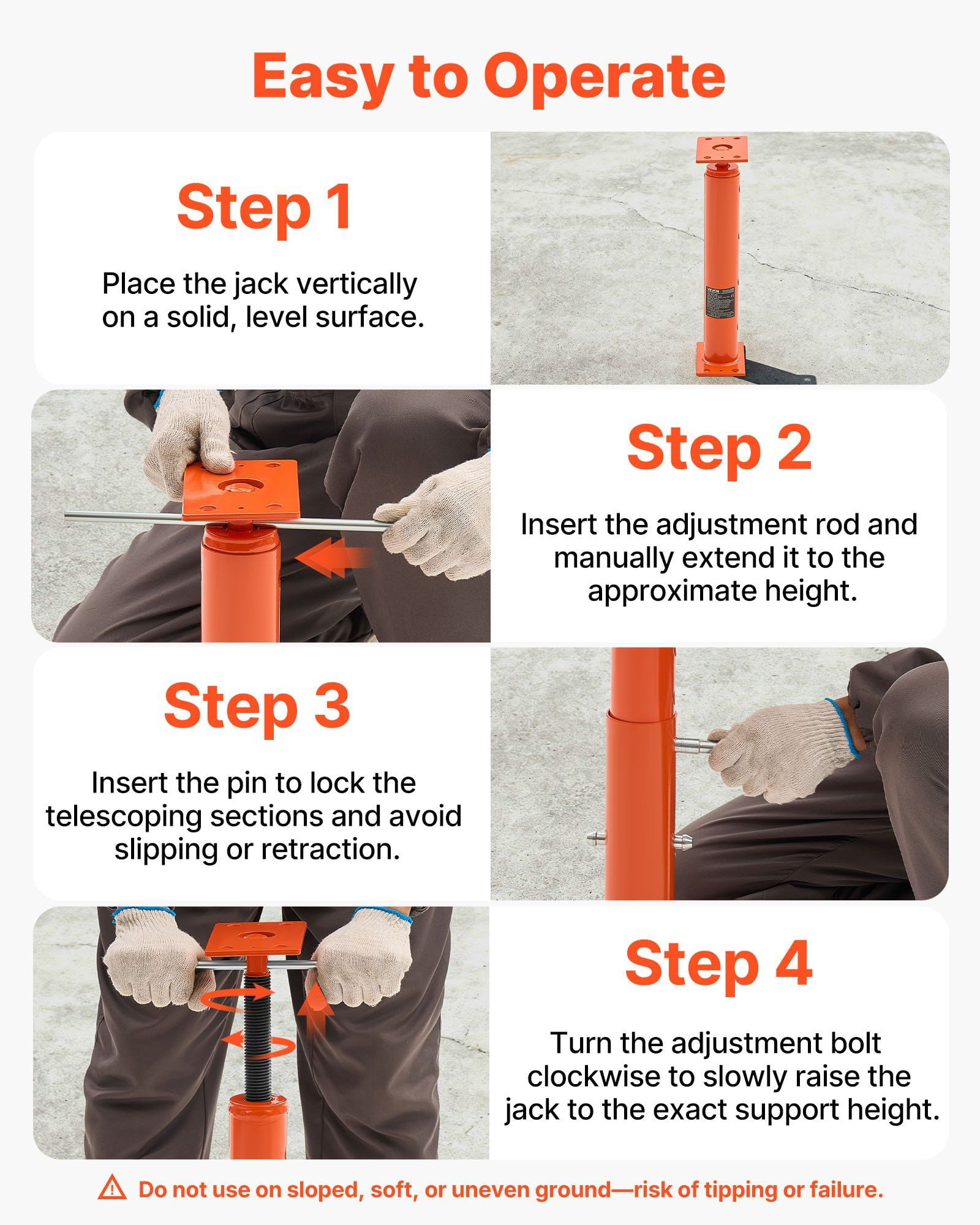 2 Pack House Floor Jacks 19-36 Inch Height 18000 lbs Max Load Adjustable Support Beam Basement Jack Post Pole Leveling Lift Steel Telescoping Post Temporary Support