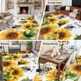 thumbnail image 6 of Area Rug 72×108in, Watercolor Farm Sunflowers Bee Floor Carpet Living Room Rug, Spring Country Floral Non-Slip Welcome Mat Indoor Rugs for Bedroom Dining Room, 6 of 9