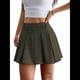 thumbnail image 3 of Faldas Plisadas para Mujer, Minifalda de Cintura Alta, Estilo o Tenis, Corte A, Estilo Animadora. Verde M, 3 of 10