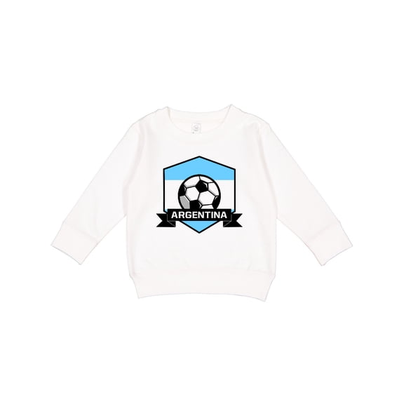 Inktastic Soccer Argentina Flag Banner Toddler Sweatshirt