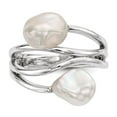 thumbnail image 4 of Sterling Silver RH 7-8mm White Baroque FWC Pearl Ring, 4 of 5
