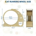 thumbnail image 2 of Cat Exercise Wheel for Indoor Cats,Large XL Cat Running Treadmill Wheel with Bowls, Scratch Post & Detachable Carpet for Kitties Endless Fun, 2 of 9