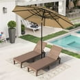 thumbnail image 3 of Alpha Joy 10ft 3 Tier Auto-Tilt Outdoor Patio Umbrella Beach Garden Double Vented Table Umbrella with Push Button and Crank, Beige, 3 of 9