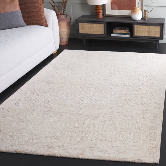 SAFAVIEH Harvest Corine Distressed Area Rug, Rust/Beige, 6' x 9'
