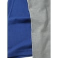 thumbnail image 3 of Hat and Beyond Men's 3/4 Sleeves Raglan Cotton Baseball Jersey T-Shirt, 3 of 6