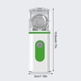 thumbnail image 2 of Inteprter Inhalador para adultos, atomizador de niebla portátil de mano de 2W, dispositivo de vapor impermeable de 10ml Suministros de limpieza para el hogar verde, 2 of 6