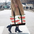 thumbnail image 4 of FORMRS Canvas Laptop Tote Bag for Women with 15.6" Computer Compartments Shoulder Handbag, Cute Watermelon, 4 of 7