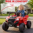 thumbnail image 5 of Ktaxon 12V Kids Electric Ride On Car w/ Parent Remote Control, Bluetooth, Lights, 3 Speeds, Powered Wheel Ride On Toy for Boys & Girls Ages 2-6, Red, 5 of 9