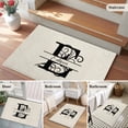 thumbnail image 5 of 2x3 Ft Entryway Area Rug, Letter E Kitchen Rug Runner Washable Floor Mat, Monogram Words Non Slip Indoor Door Mat Throw Carpet for Bathroom Living Room Bedroom, 5 of 8
