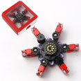 thumbnail image 2 of Creative Chain Transforming Fidget Spinner Toy, Red Rotating Stress Relief Finger Spinner with Suction Cup for Desk and Hand Play, 2 of 5
