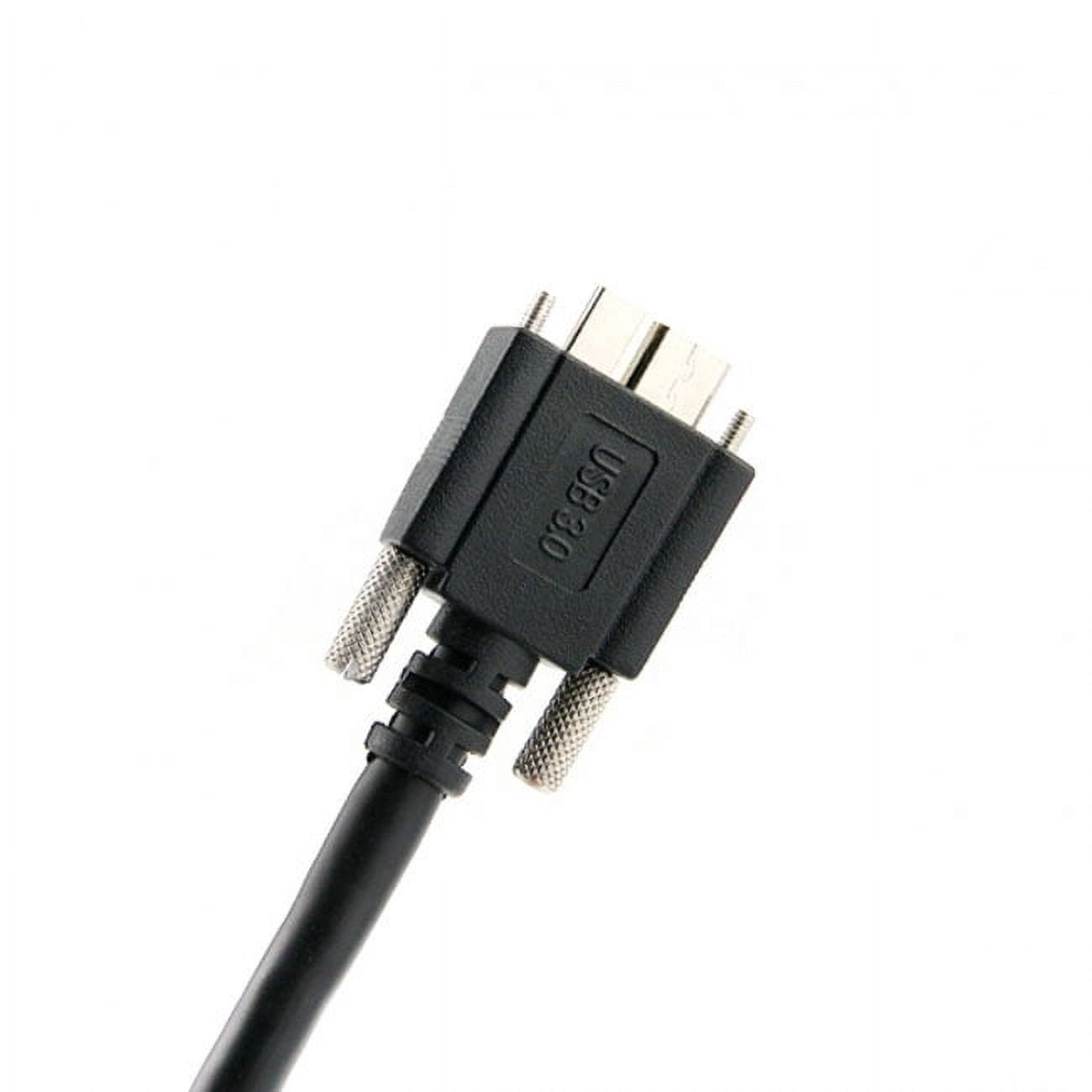 Xiwai USB 3.0 A type Cable Male to Micro USB 3.0 B Male with Mount Panel Screws for Hard Disk Mobile Phone