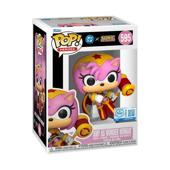 Funko Pop! Heroes - DC Justice League and Sonic Amy Rose / Wonder Woman # 595