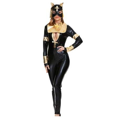 

Women s Lingerie Woman Fashion Solid Patent Leather One-piece Corset Leather Suit Sexy Nightclub Cat Girl Costume Lingerie Set Sport Bra Front Closure Lace Hem Lingerie Set