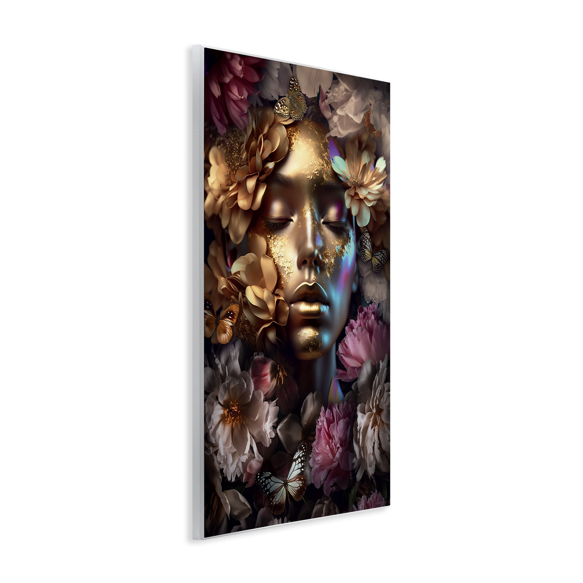 Stupell Industries Lavish Floral Face Plants & Flowers Painting Unframed Art Print Wall Art, 13 x 19