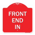 thumbnail image 1 of SignMission A-DES-RW-1818-23938 18 x 18 Po Signe de la Série Designer - Extrémité avant in&44; Rouge & Blanc, 1 of 1