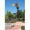thumbnail image 2 of Highsmith, Carol 17x24 Gold Ornate Wood Framed with Double Matting Museum Art Print Titled - Windmill in the Will Looney Legacy Park at the Museum of South Texas History in Edinburg, TX, 2 of 4