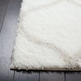 thumbnail image 3 of SAFAVIEH Tahoe Thelma Quatrefoil Shag Area Rug, 5' x 7', White/Silver, 3 of 8