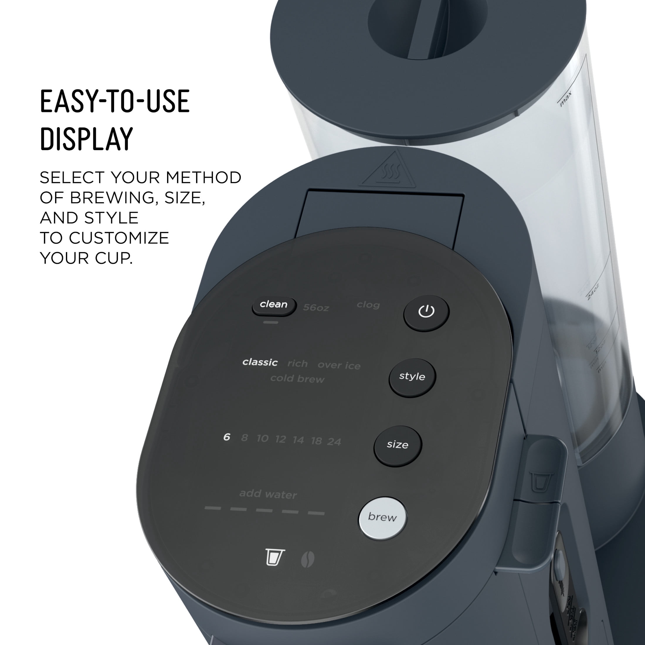 Ninja Pods & Grounds Hot & Iced Single-Serve Coffee Maker, K-Cup Pod Compatible, Rapid Cold Brew, PB045CY, Cyberspace