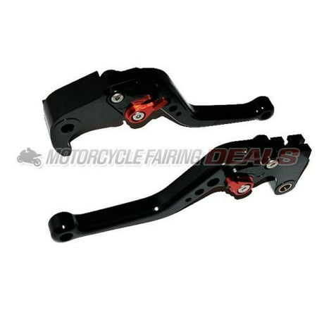 CNC Adjustable Shorty Brake Clutch Lever Black For Honda CBR 1000 (2008 - 2012) and CBR 600 (2007 -