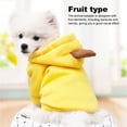 thumbnail image 4 of Sudadera con capucha para mascotas Invierno Otoño Fruta Animal Chaqueta con capucha Traje Ropa Traje Festival de clima frío Ropa Sudadera Tipo 2 L Eigraketly PT000572-10, 4 of 7