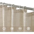 thumbnail image 5 of HBlife Boho Farmhouse Shower Curtain, Linen Rustic Shower Curtain with Tassel, Water Repellent Modern Bohemian Bathroom Shower Curtains Set with 12 Hooks, Beige, 72 x 72, 5 of 6