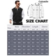 thumbnail image 4 of Colsmile Mens Varsity Jacket Lightweight Outerwear Jacket Causal Waffle Letterman Bomber Jackets Baseball Coat, 4 of 7