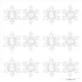 thumbnail image 3 of putnchl 24pcs Christmas Snowflake Clear Crystal Acrylic Rhinestone For Xmas Tree Pendant DIY Decorative Craft Scrapbooking Decor, 3 of 5
