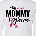 thumbnail image 4 of Inktastic Breast Cancer Awareness My Mommy is a Fighter Long Sleeve Youth T-Shirt, 4 of 5