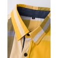 thumbnail image 5 of Fredd Marshall Men's 100% Cotton Long Sleeve Plaid Button-Down Shirt, 5 of 8