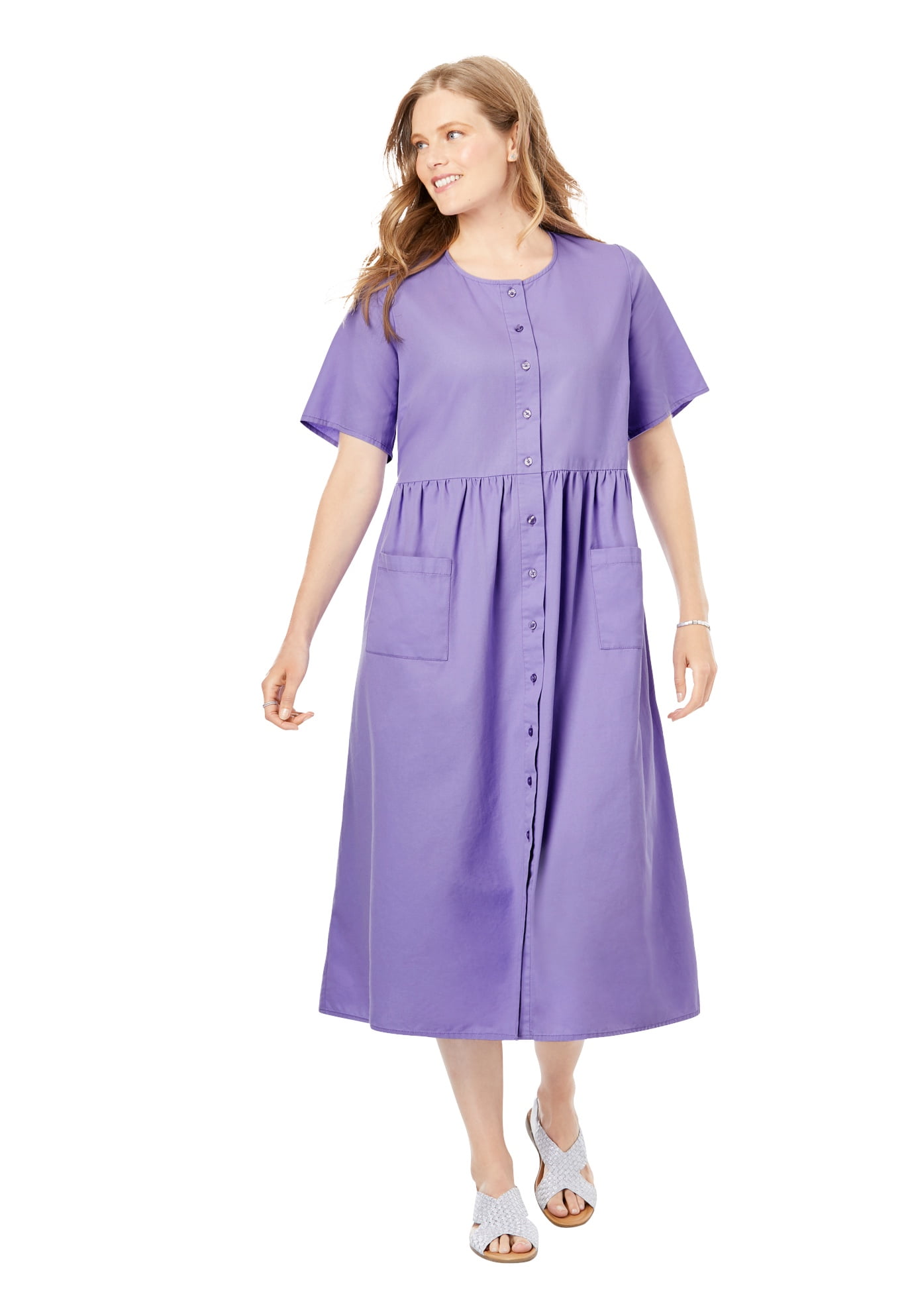 plus size denim dress walmart