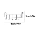 thumbnail image 3 of Over The Door Bathroom Organizer, 5-Hook Metal Door Rack Hanger, Rust-Proof Holder for towels, Shower Caddies and toiletries with Behind Door Storage for Clutter-Free Bathroom, 3 of 6