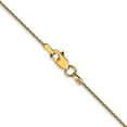 thumbnail image 3 of 14K Yellow Gold Spiga Wheat Chain Necklace 18 inch 1 mm Parisian with Lobster Clasp, 3 of 4