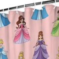 thumbnail image 3 of Colorful Princess Pattern Shower Curtain 72"x84" ,Bathroom Decorative Shower Curtains Set with 12 Hooks,Modern Waterproof Washable Shower Curtain, 3 of 6