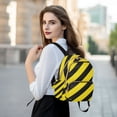 thumbnail image 6 of ALAZA Yellow Stripes Womens Travel Laptop Backpack Large Daypack Ladies Shoulder Bags S, 6 of 7