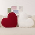thumbnail image 5 of 1Pcs Heart Pillow，Throw Pillows Decorative Pillows for Bed Couch for Home Decor (13.7"x17.7"),Red, 5 of 5