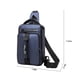 thumbnail image 3 of Bolso bandolera multifuncional con puerto de carga USB | Bolso bandolera antirrobo para hombre y mujer | Mochila de nailon resistente al agua para la escuela, el trabajo y el trabajo, 3 of 9
