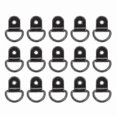 thumbnail image 1 of 20-Pack D-Shaped Anchor Rings for Cargo Tie-Down, Heavy-Duty Pull Hooks for Truck and Trailer Use, 1 of 5