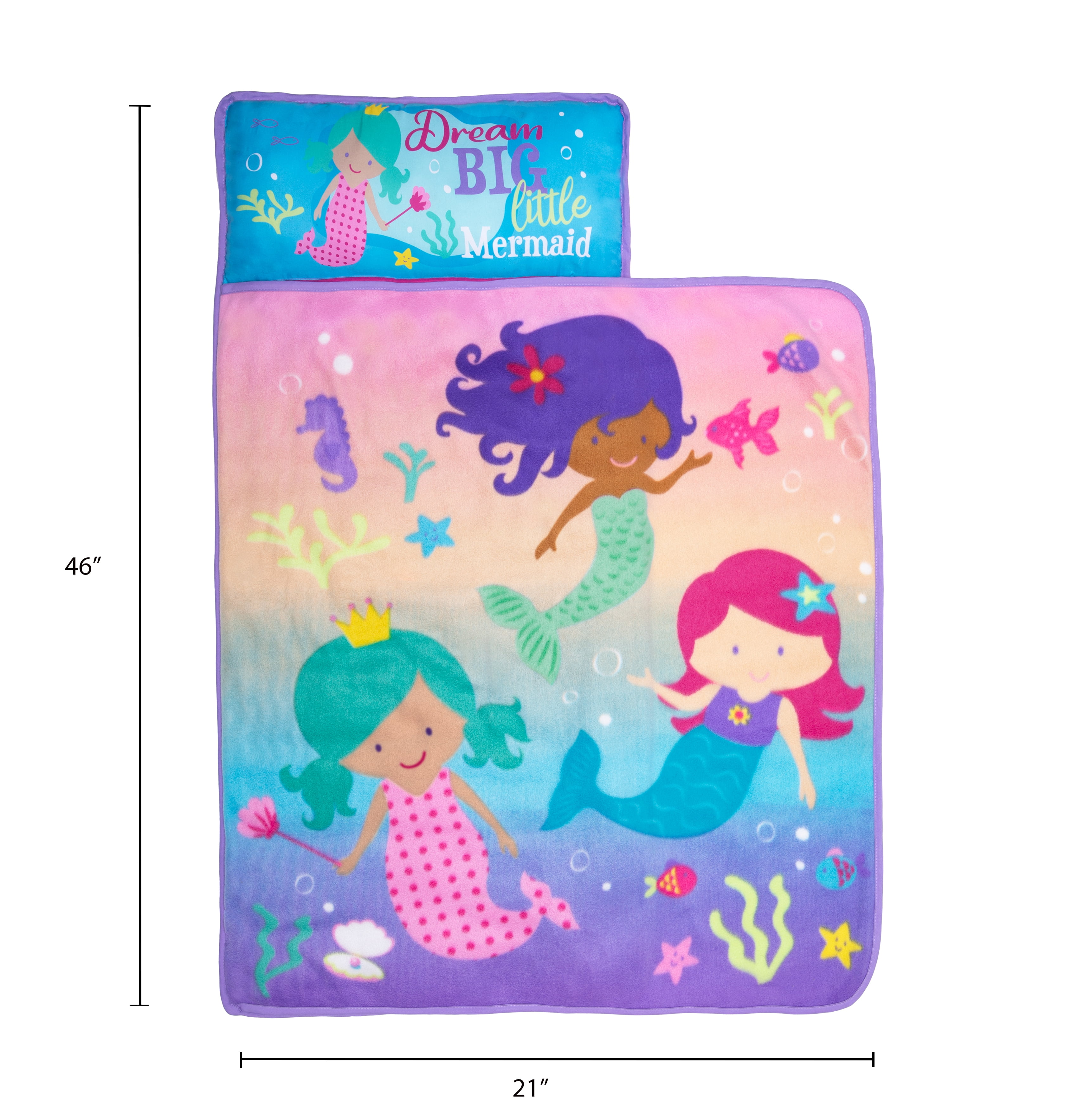 Funhouse Dream Big Little Mermaid Toddler Nap Mat