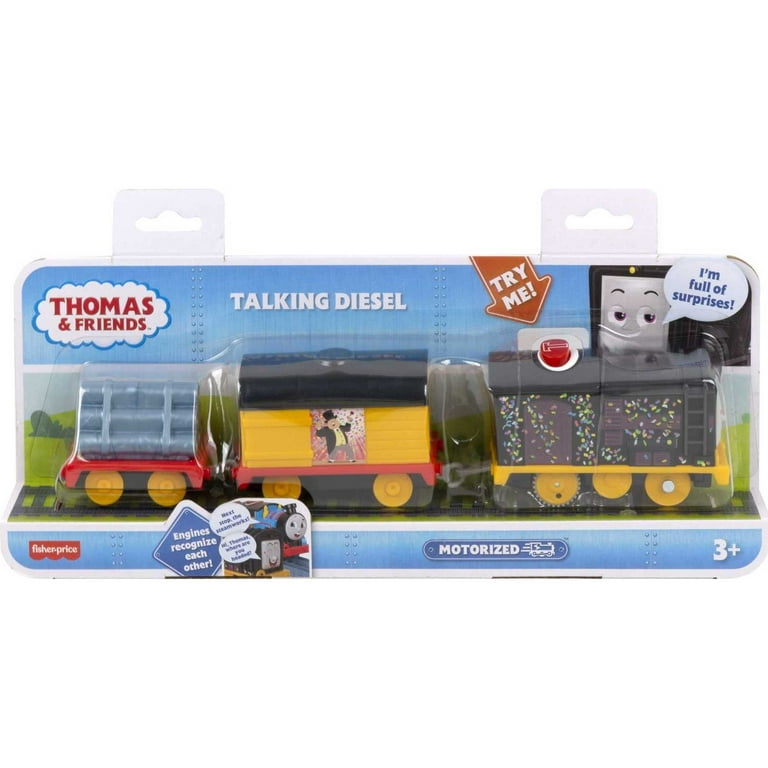 Thomas Friends Motorized Toy Train Talking Diesel Battery Powered Engine with Character Phrases Sounds for Ages 3 Years