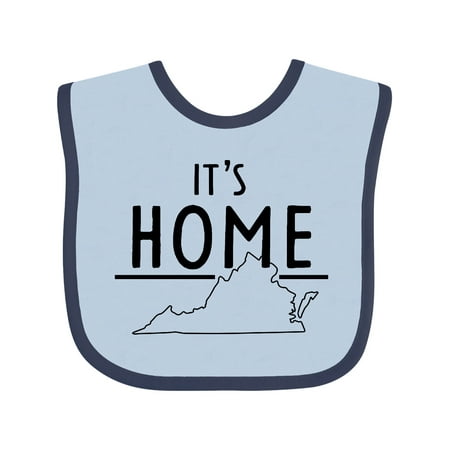 

Inktastic It s Home- State of Virginia Outline Gift Baby Boy or Baby Girl Bib