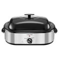 thumbnail image 3 of 18QT Electric Turkey Oven with Self-Basting Lid  Roast, Bake, Slow Cook, Steam, Warm, and Defrost  Perfect for Thanksgiving, Christmas, and Parties (Stainless Steel), 3 of 10