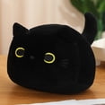 thumbnail image 6 of Cute Black Cat Plush Pillow, Soft Stuffed Animal Doll for Sleeping, Kawaii Kitty Anime Plushie, Unique Easter Basket Filler, Graduation Gift, Valentine's Day Present for Her, 6 of 8